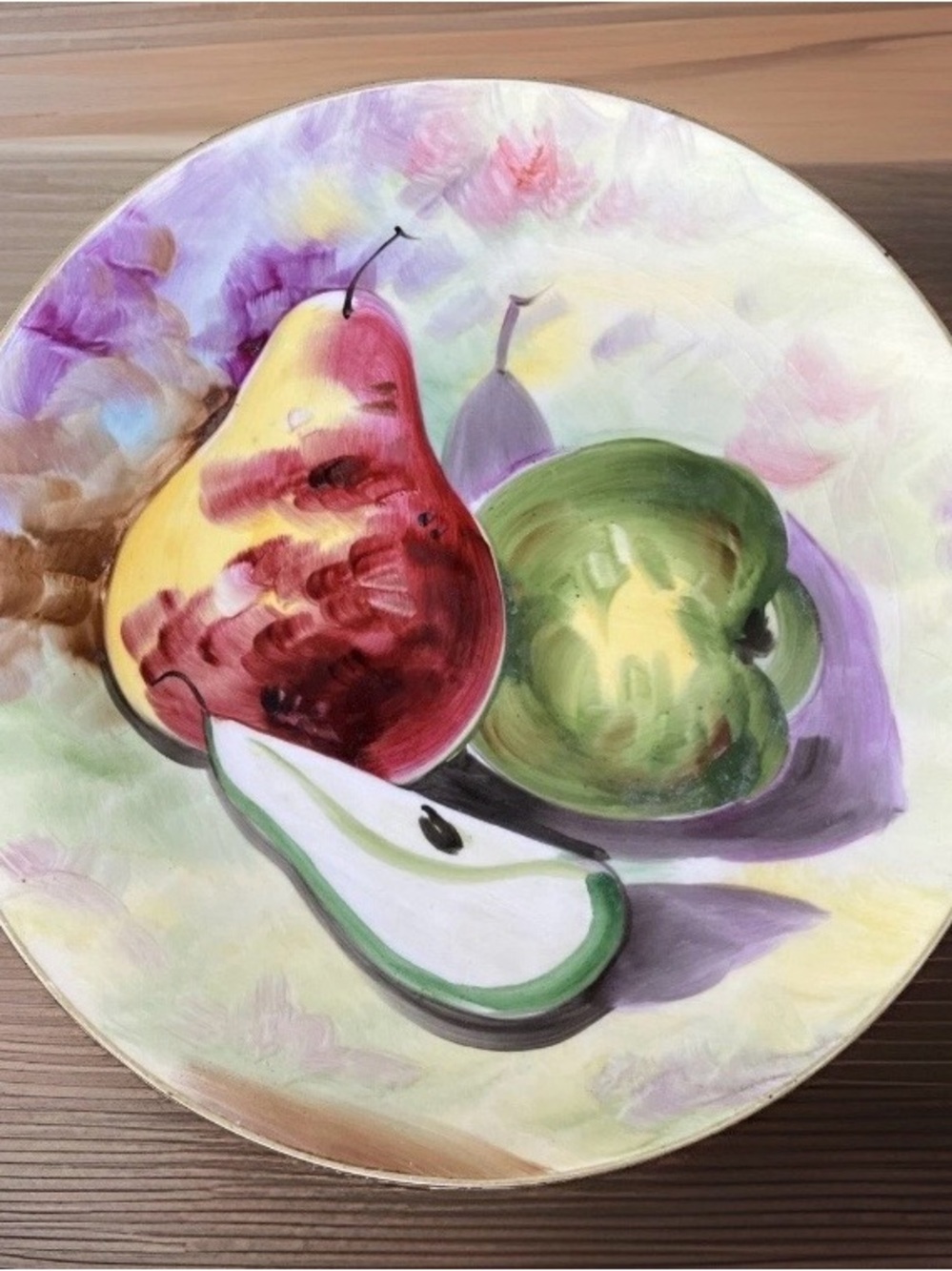 St Clair Japan Decorative Plate Fruit Design Hand Painted -8” Vintage